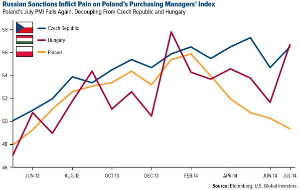 Russian Sanctions Inflict Pain on Poland's Purchasing Managers' Index