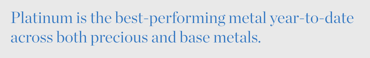 platinum best performing metal