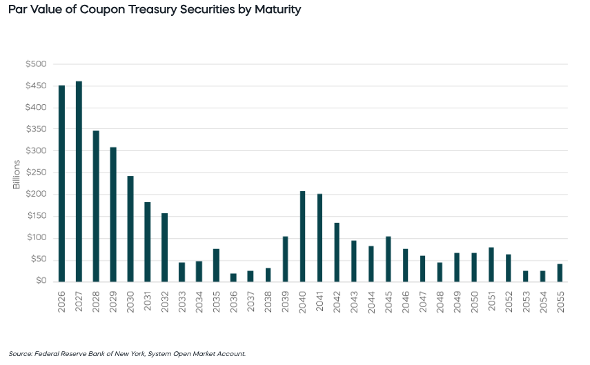 Par Value of Coupon Treasury Securities by Maturity