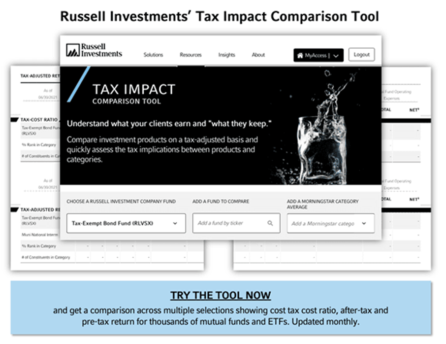 Russel Investments' Tax Impact Comparison Tool
